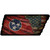 Tennessee American Flag Novelty Rusty Tennessee Shape Sticker Decal