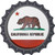 California State Flag Novelty Bottle Cap Sticker Decal