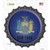 New York State Flag Novelty Bottle Cap Sticker Decal