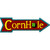 CornHole Novelty Metal Arrow Sign