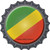 Congo Brazzaville Country Novelty Bottle Cap Sticker Decal