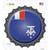 French Southern Antarctic Country Novelty Bottle Cap Sticker Decal