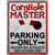 Cornhole Master Metal Novelty Parking Sign