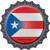 Puerto Rico Country Novelty Bottle Cap Sticker Decal