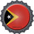 Timor Leste Country Novelty Bottle Cap Sticker Decal