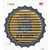 New Jersey Flag Corrugated Novelty Bottle Cap Sticker Decal