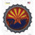 Arizona Rusty Stamped Novelty Bottle Cap Sticker Decal