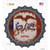 Iowa Rusty Stamped Novelty Bottle Cap Sticker Decal