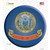 Idaho State Flag Novelty Circle Sticker Decal