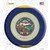 Minnesota State Flag Novelty Circle Sticker Decal