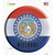 Missouri State Flag Novelty Circle Sticker Decal