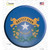 Nevada State Flag Novelty Circle Sticker Decal