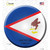 American Samoa Country Novelty Circle Sticker Decal