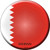 Bahrain Country Novelty Circle Sticker Decal