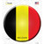Belgium Country Novelty Circle Sticker Decal