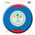 Belize Country Novelty Circle Sticker Decal