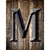 Letter M Metal Novelty Parking Sign