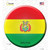 Bolivia Country Novelty Circle Sticker Decal