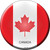 Canada Country Novelty Circle Sticker Decal
