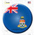 Cayman Islands Country Novelty Circle Sticker Decal