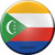 Comoros Country Novelty Circle Sticker Decal