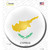 Cyprus Country Novelty Circle Sticker Decal