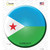 Djibouti Country Novelty Circle Sticker Decal
