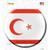 Northern Cyprus Country Novelty Circle Sticker Decal