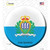 San Marino Country Novelty Circle Sticker Decal