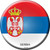 Serbia Country Novelty Circle Sticker Decal