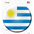 Uruguay Country Novelty Circle Sticker Decal