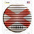 Alabama Flag Corrugated Novelty Circle Sticker Decal