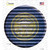 Nebraska Flag Corrugated Novelty Circle Sticker Decal