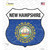 New Hampshire Flag Novelty Highway Shield Sticker Decal