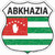 Abkhazia Flag Shield Novelty Highway Shield Sticker Decal