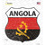 Angola Flag Novelty Highway Shield Sticker Decal