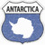 Antarctica Flag Novelty Highway Shield Sticker Decal