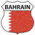 Bahrain Flag Novelty Highway Shield Sticker Decal