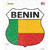 Benin Flag Novelty Highway Shield Sticker Decal