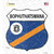 Bophuthatswana Flag Novelty Highway Shield Sticker Decal