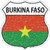 Burkina Faso Flag Novelty Highway Shield Sticker Decal