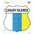 Canary Islands Flag Novelty Highway Shield Sticker Decal