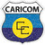 CARICOM Flag Novelty Highway Shield Sticker Decal