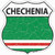 Chechenia Flag Novelty Highway Shield Sticker Decal