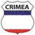 Crimea Flag Novelty Highway Shield Sticker Decal