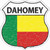 Dahomey Flag Novelty Highway Shield Sticker Decal