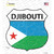Djibouti Flag Novelty Highway Shield Sticker Decal