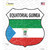 Equatorial Guinea Flag Novelty Highway Shield Sticker Decal