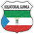 Equatorial Guinea Flag Novelty Highway Shield Sticker Decal