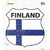 Finland Flag Novelty Highway Shield Sticker Decal